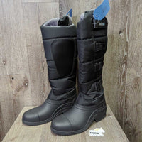 JUNIORS Tall Winter Riding Boots, Fleece Lined, Laces, Box *new
