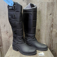 JUNIORS Tall Winter Riding Boots, Fleece Lined, Laces, Box *new
