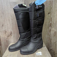 JUNIORS Tall Winter Riding Boots, Fleece Lined, Laces, Box *new
