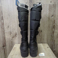 JUNIORS Tall Winter Riding Boots, Fleece Lined, Laces, Box *new
