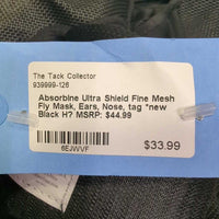 Fine Mesh Fly Mask, Ears, Nose, tag *new
