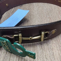 Leather Belt, Buckle, Bits, tag *new
