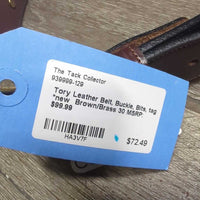 Leather Belt, Buckle, Bits, tag *new
