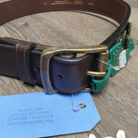 Leather Belt, Buckle, Bits, tag *new
