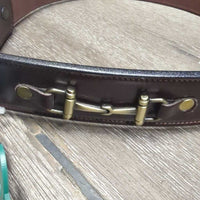 Leather Belt, Buckle, Bits, tag *new
