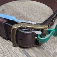 Leather Belt, Buckle, Bits, tag *new
