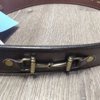 Leather Belt, Buckle, Bits, tag *new
