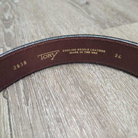 Leather Belt, Buckle, Bits, tag *new
