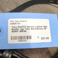 Rsd/FS Narrow Leather Belt, Buckle, tag *new
