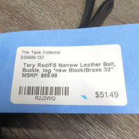 Rsd/FS Narrow Leather Belt, Buckle, tag *new
