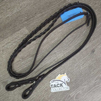Soft Braided Reins *vgc, clean, oily, broken lace
