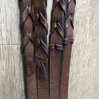 FS Rsd Padded Bridle, Braided Reins *vgc, clean, rubs, oily, scrapes, rubs

