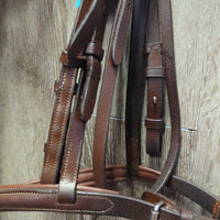 FS Rsd Padded Bridle, Braided Reins *vgc, clean, rubs, oily, scrapes, rubs
