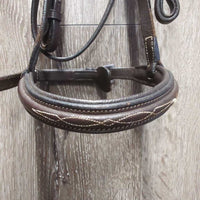 FS Rsd Padded Bridle, Rsd/FS Braided Reins *vgc, clean, rubs, scrapes, v.oily
