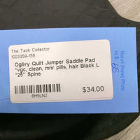 Quilt Jumper Saddle Pad *vgc, clean, mnr pills, hair
