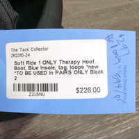 1 ONLY Therapy Hoof Boot, Blue Insole, tag, loops *new *TO BE USED in PAIRS ONLY
