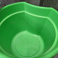 Flat Back Plastic Bucket, handle *xc, mnr dirt
