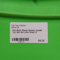 Flat Back Plastic Bucket, handle *xc, mnr dirt
