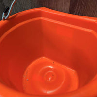 Flat Back Plastic Bucket, handle *xc, mnr dirt
