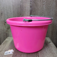 Round Plastic Bucket, handle *xc, mnr dirt
