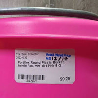 Round Plastic Bucket, handle *xc, mnr dirt
