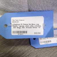 Pr Fleece No Bow Leg Quilts *vgc/gc, clean, pilly, creases, mnr dingy, hair, threads
