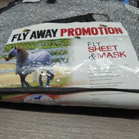 Hvy Mesh Fly Sheet, 2 legs, bag, fly mask, detach belly straps *xc/like new

