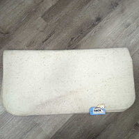 Wool Felt Saddle Pad Liner, stitched edge *gc, clean, hair, pills, dingy, stains, rubs
