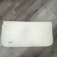 Wool Felt Saddle Pad Liner, stitched edge *gc, clean, hair, pills, dingy, stains, rubs
