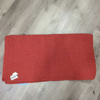 Thick Wool Western Saddle Pad - Blanket *xc, clean, curled corners & hairy edges
