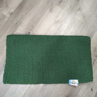 Hand Woven v.Thick & Hvy Wool Western Saddle Pad - Blanket *xc, clean, mnr rubs, hair, pills & snags

