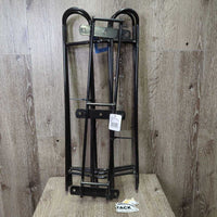Set of 4: 1 Wall Mount Bracket, 3 Wire Saddle Racks, hooks, tag *new, scuffs, mnr scratches
