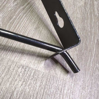 Wall Mount Folding Western Saddle Rack, tag *vgc, clean, mnr scuffs, rust, chipped paint
