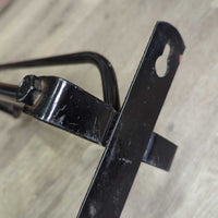 Wall Mount Folding Western Saddle Rack, tag *vgc, clean, mnr scuffs, rust, chipped paint
