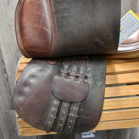 17" MW 5/5.25" Crosby XL Close Contact Saddle, 2 Billet Guards, Blue Ryder Cover, Foam Panels, Flaps: 14.5L x 13.5"W Serial #: 02460 XL H 88 2939
