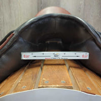18" XW *6.25" Zaldi New Kent Dressage Saddle, Navy Fleece Zaldi Cover, Info Packet, Rear Gusset Panels, Wool Flocking, Lg Exterior Front Blocks, Flaps: 17.5"L x 10"W Serial #: 18" 34.5 161816
