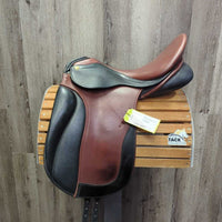18" XW *6.25" Zaldi New Kent Dressage Saddle, Navy Fleece Zaldi Cover, Info Packet, Rear Gusset Panels, Wool Flocking, Lg Exterior Front Blocks, Flaps: 17.5"L x 10"W Serial #: 18" 34.5 161816
