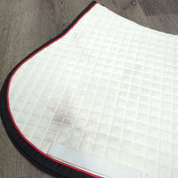 Thick Quilt Jumper Saddle Pad, "Bexter Hof" *vgc, unstitched, clean, mnr stains, hair & pills
