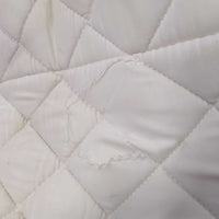 Quilt Jumper Saddle Pad, "Just World", non-slip *gc, stains, seam pulls, cut tabs
