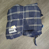 Hvy Duty Rain Sheet, 2 Legs *gc/fair, dirty, rips, chews, popped stitches, faded, rust, mnr wpf, edge rubs
