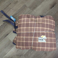 Lt Winter Blanket *gc, mnr wpf, twine tail, tears, snags, faded, rubs, stains, mnr hair, chewed strap, dirt, film, unstitched
