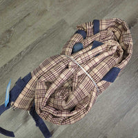 Lt Winter Blanket *gc, mnr wpf, twine tail, tears, snags, faded, rubs, stains, mnr hair, chewed strap, dirt, film, unstitched
