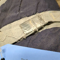 Med Quilt Winter Stable Blanket *fair, clean, faded, v.rubbed & holey lining, unstitched seams, straps & edges, older
