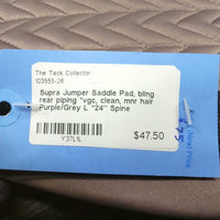 Jumper Saddle Pad, bling rear piping *vgc, clean, mnr hair
