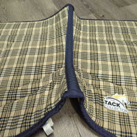 Thick Jumper Saddle Pad *vgc/gc, clean, stained underside, v.mnr hair, rubs, pills, older

