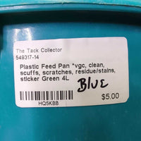 Plastic Feed Pan *vgc, clean, scuffs, scratches, residue/stains, sticker

