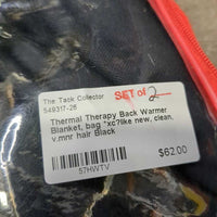 Back Warmer Blanket, bag *xc?like new, clean, v.mnr hair
