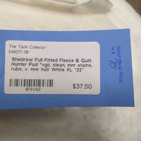 Full Fitted Fleece & Quilt Hunter Pad *vgc, clean, mnr stains, rubs, v. mnr hair
