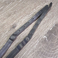 Pr Leather Spur Straps *vgc, clean, dents, mnr residue, warp
