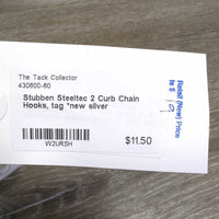 2 Curb Chain Hooks, tag *new
